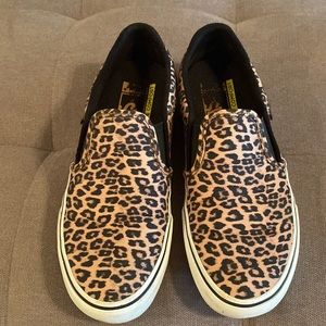 Vans Cheetah Print Slip Ons